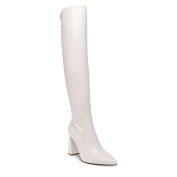 Wild Pair Shoes - Wild Pair Womens Knee-High Boots Ivory Size 8 ( Display item ) NEW # Box M708